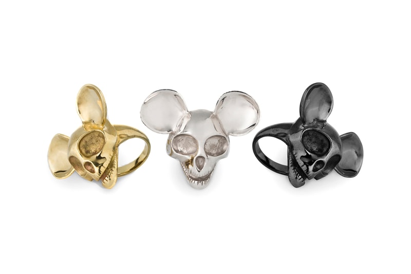 Tom Wood and John Andre Hanoy Mickey Mouse Skull Rings
