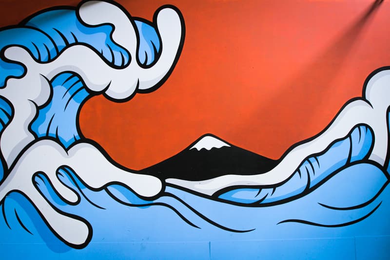 Aaron Kai Mural at The Hundreds Warehouse