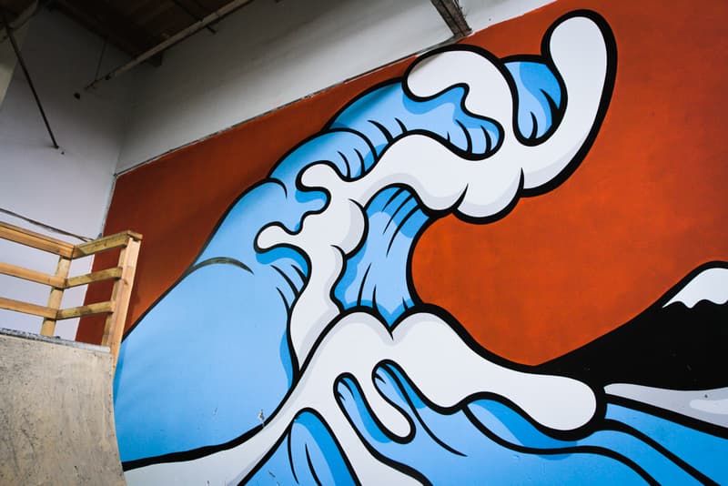 Aaron Kai Mural at The Hundreds Warehouse