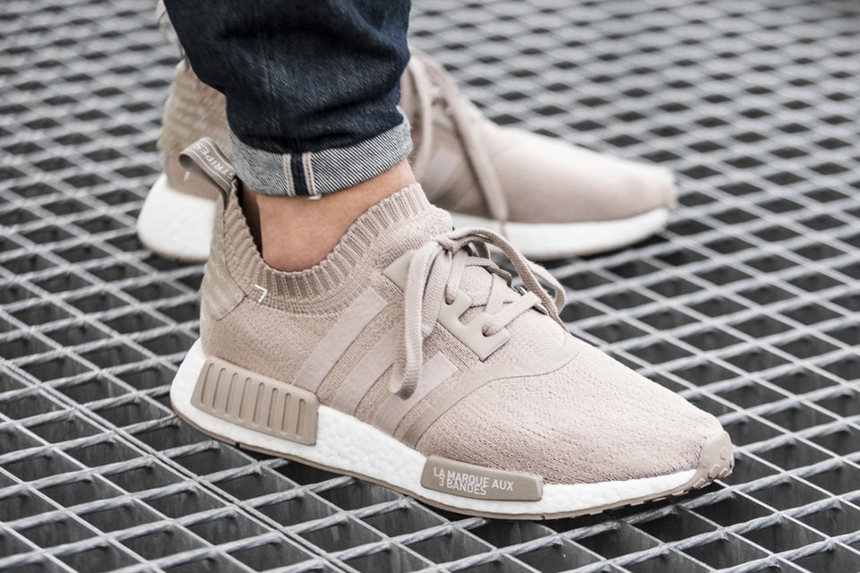 The adidas NMD R1 Primeknit French Beige Drops June 10