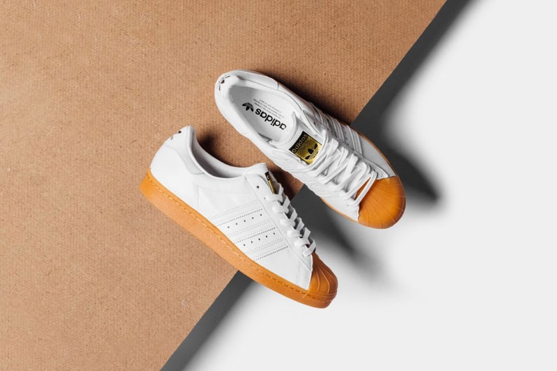adidas Originals Superstar 80s Deluxe White and Gum Sneaker