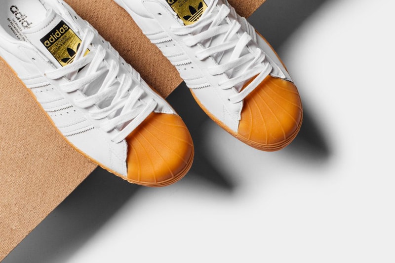 adidas Originals Superstar 80s Deluxe White and Gum Sneaker
