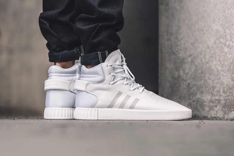 The adidas Tubular Invader Goes All-White