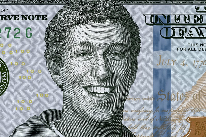 Artist Reimagines Mark Zuckerberg Richard Branson Elon Musk on Hundred Dollar Bills