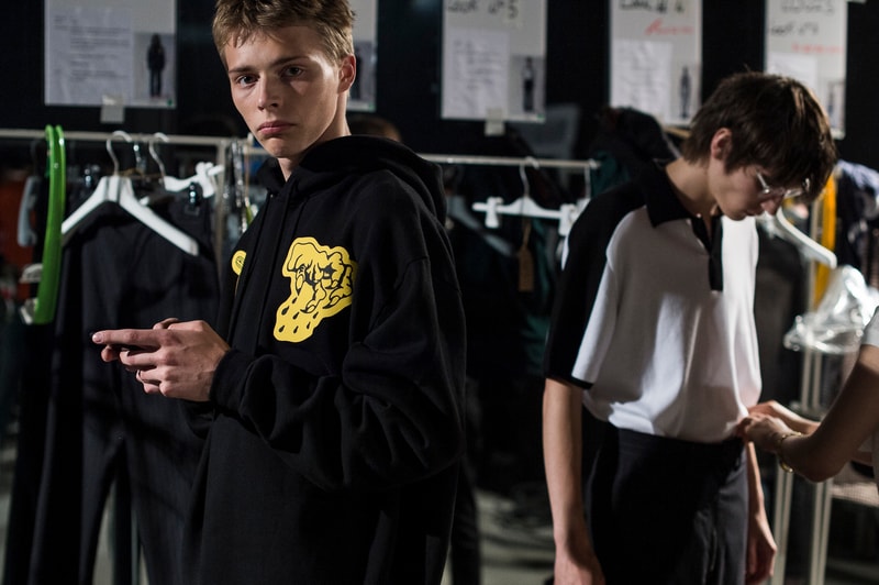 Backstage at OFF-WHITE 2017 Spring/Summer Show