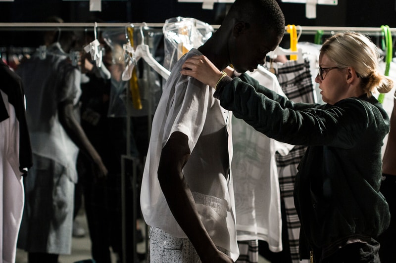 Backstage at OFF-WHITE 2017 Spring/Summer Show