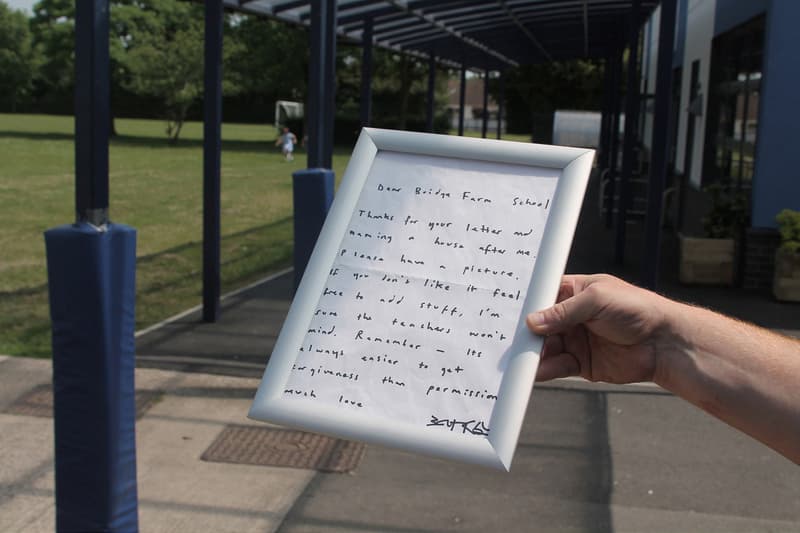 Banksy Expresses His Gratitude to a School in Bristol