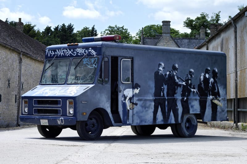 Banksy's Famous 'Graffiti Van' to Auction Later This Month