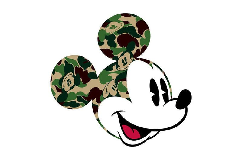 bape mickey mouse hoodie