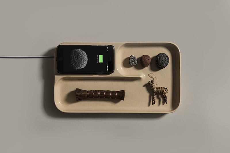 Charge Devices With This Wireless Ceramic Tray
