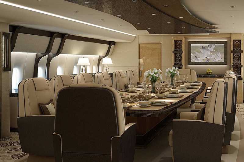 Boeing 747 VIP Private Jet Interior Photos