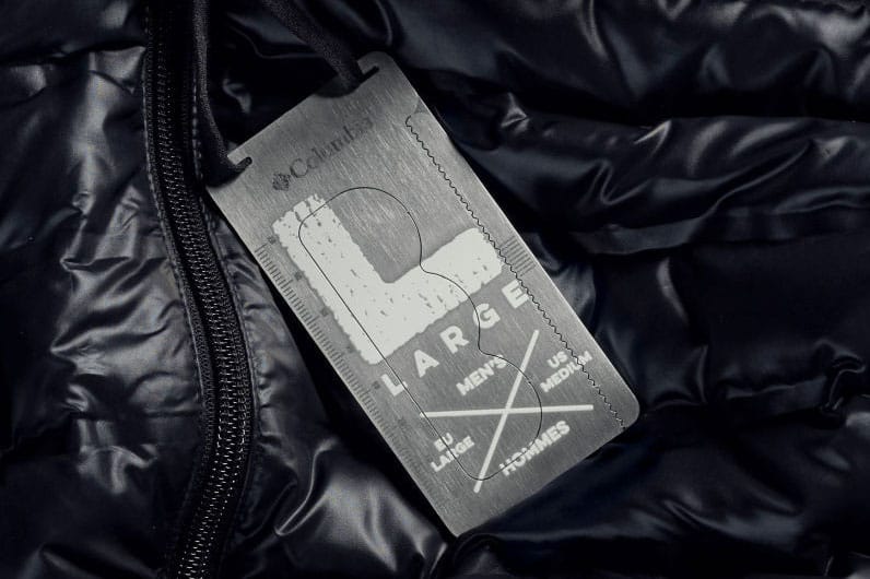Columbia Replaces Hang Tags With Multi-Tool Survival Tags