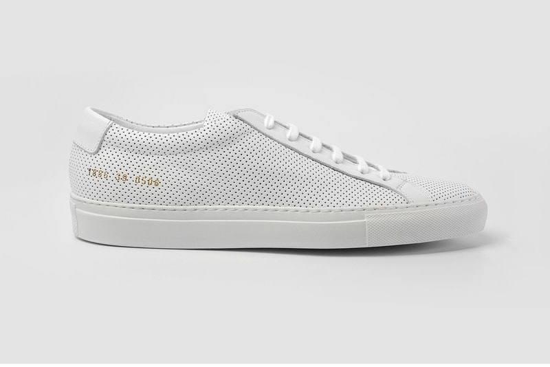 Common Projects Achilles Low Perforated White Sneaker