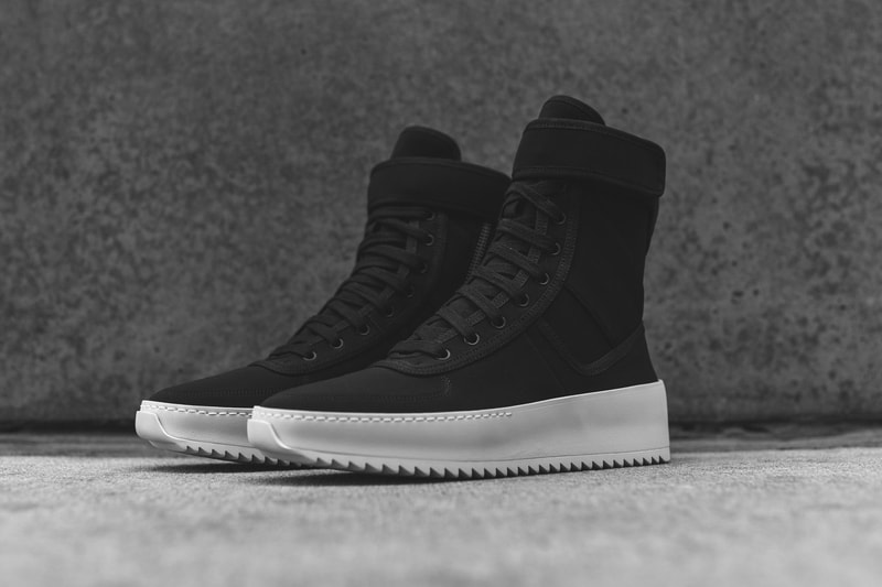 Fear of God Military Black Nylon Sneaker