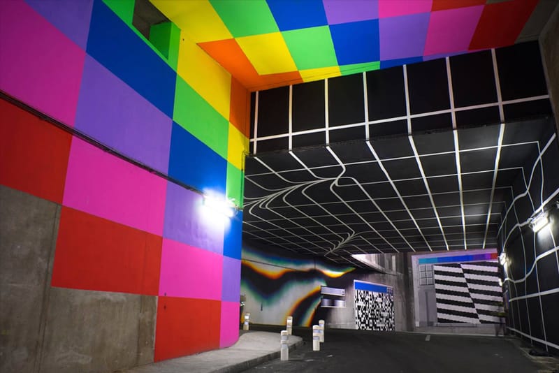 Felipe Pantone Paints Illusory Graphic Street Art in Parisian Tunnels