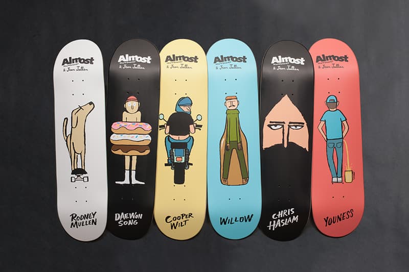Jean Jullien x Almost Skateboards Artist Series Skate Decks