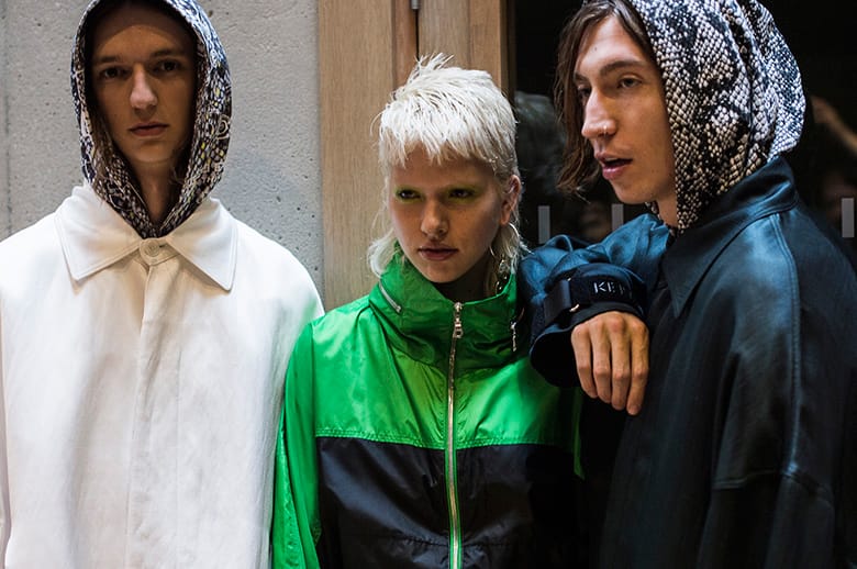 Backstage at Kenzo's 2017 Spring/Summer Collection