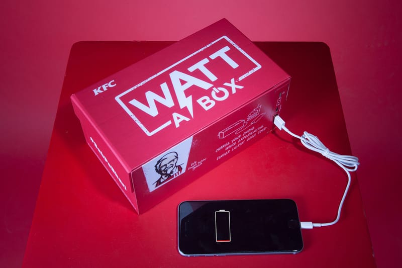 KFC's "Watt A Box" Charges Your Phone While You Eat