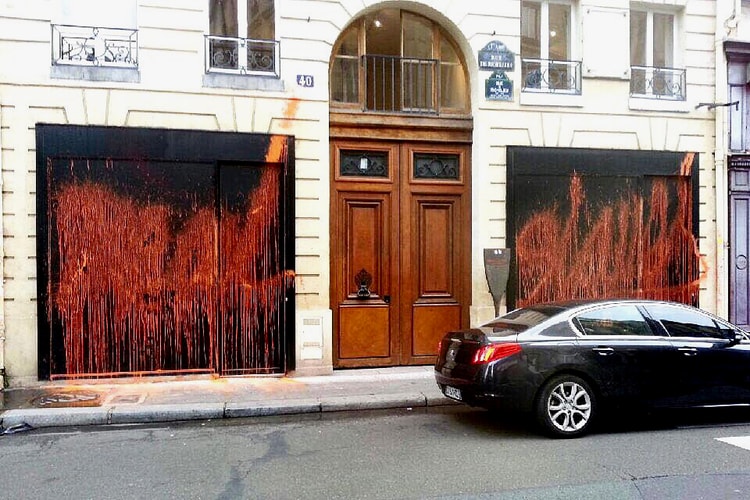 Kidult Vandalizes Kanye West's 'The Life of Pablo' Pop-Up in Paris