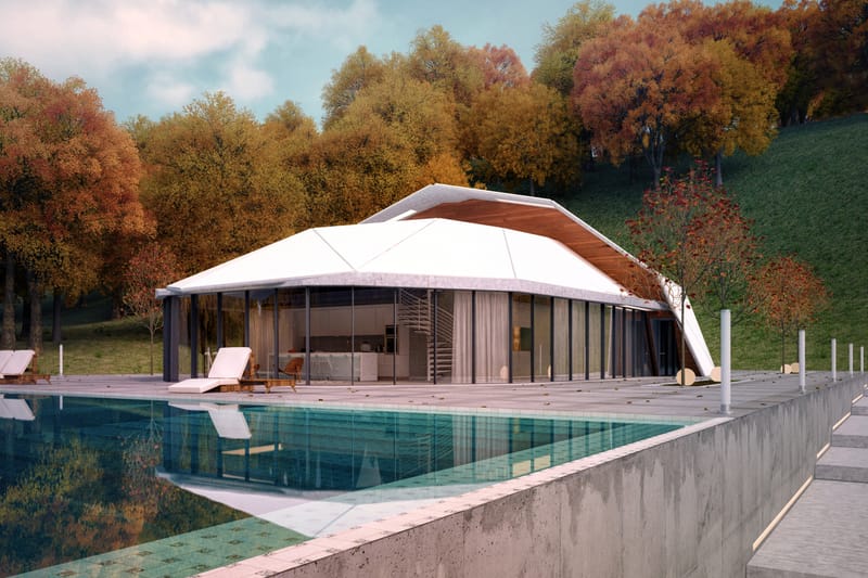 Lenz Architects' "Shell House" Is One Part Villa, One Part Fortress