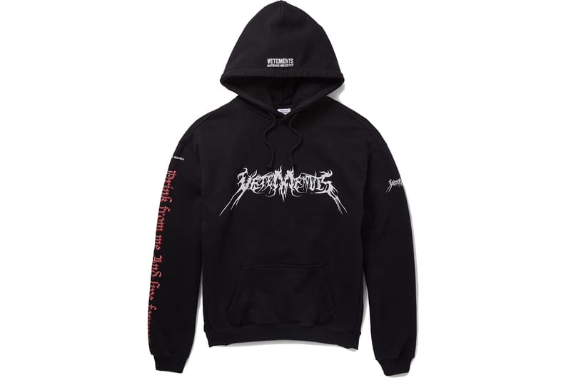 vetements graffiti hoodie