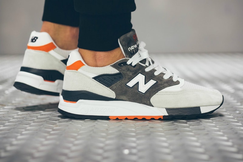 New Balance 998 Grey/Orange/Navy