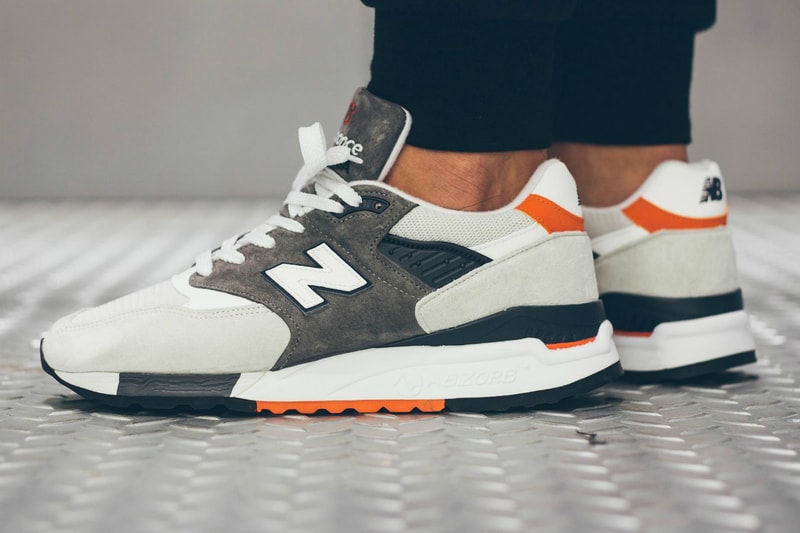 New Balance 998 Grey/Orange/Navy