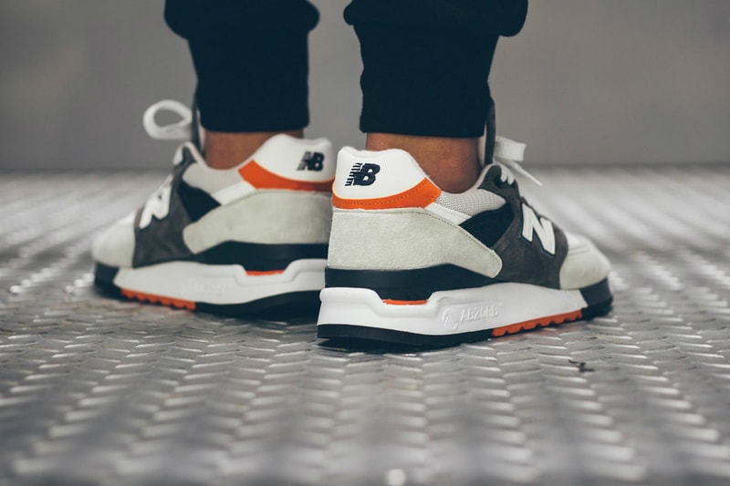 New Balance 998 Grey/Orange/Navy