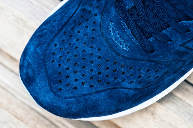 New Balance Deconstructed 580 in Navy Suede and White Leather