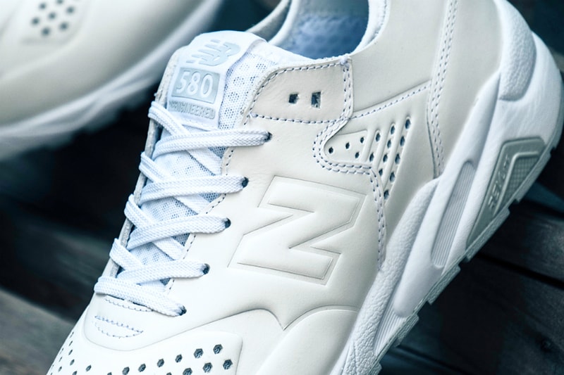 New Balance Deconstructed 580 in Navy Suede and White Leather