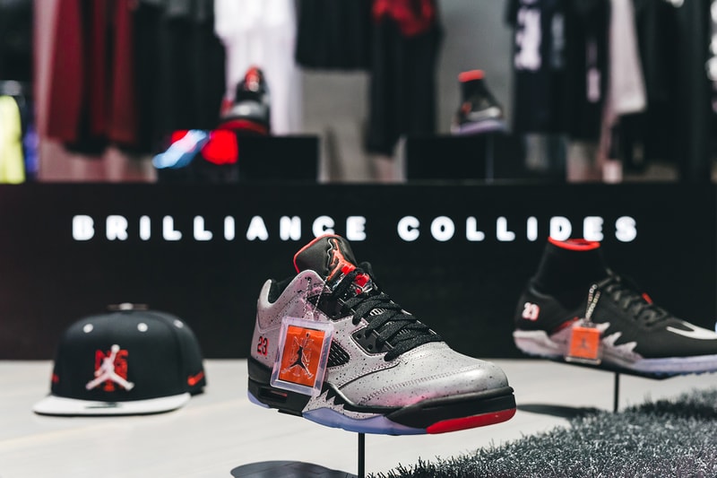 Neymar Jr NJR x Jordan Brand Collection Installation at Concepts Store
