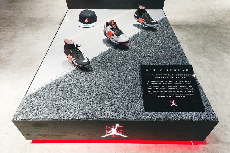 Neymar Jr NJR x Jordan Brand Collection Installation at Concepts Store