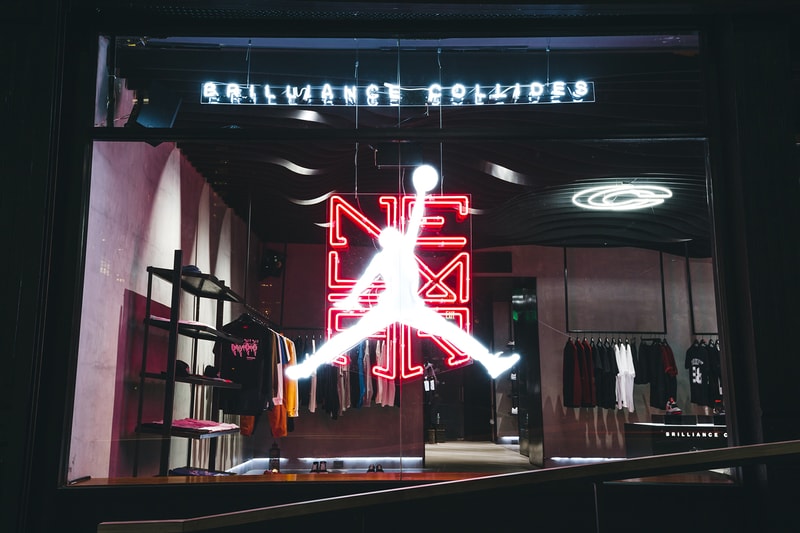 Neymar Jr NJR x Jordan Brand Collection Installation at Concepts Store