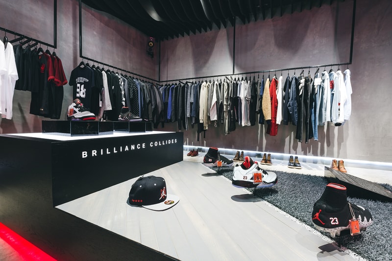 Neymar Jr NJR x Jordan Brand Collection Installation at Concepts Store