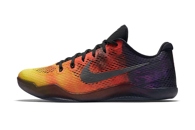 kobe 11 yellow orange purple