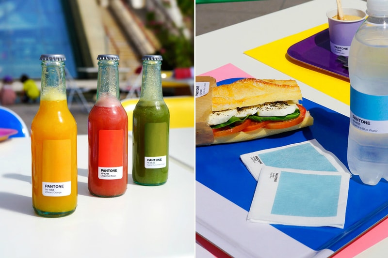 Pantone Cafe Pop Up Shop Color-Coded Menu