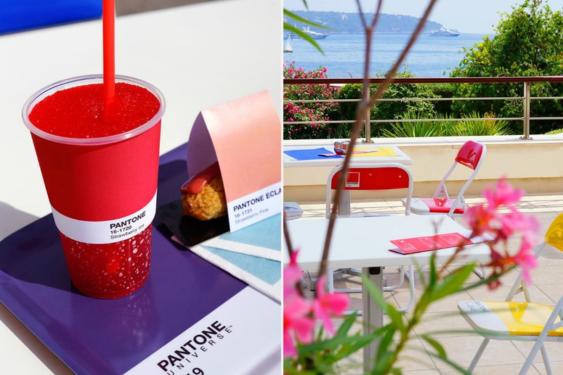 Pantone Cafe Pop Up Shop Color-Coded Menu