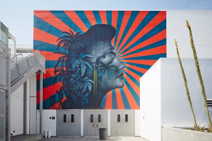RFK Mural Festival at Los Angeles School with Shepard Fairey