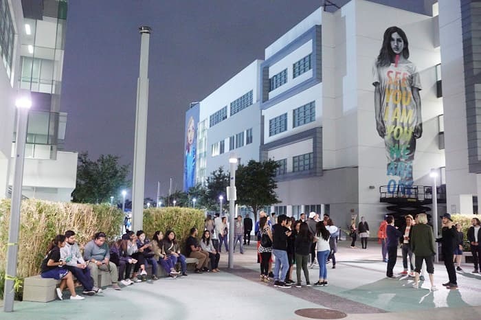 RFK Mural Festival at Los Angeles School with Shepard Fairey