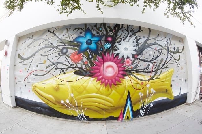 RFK Mural Festival at Los Angeles School with Shepard Fairey