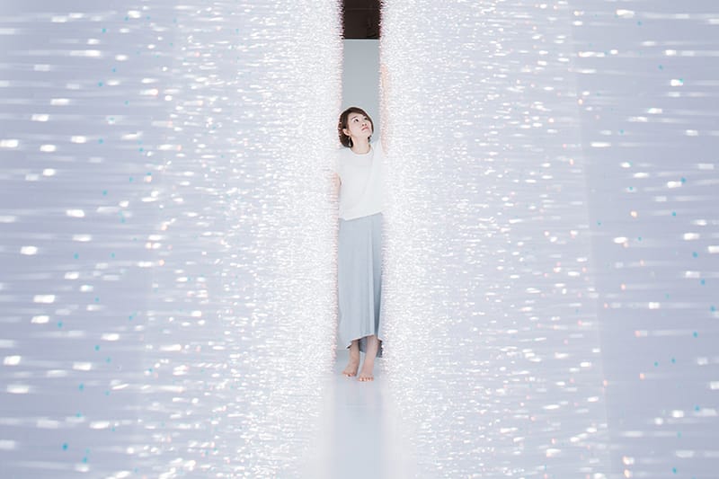 Hitomi Sato Invites Spectators to Take a Shimmering Walk Through Light