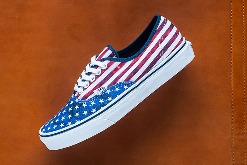 american flag van shoes
