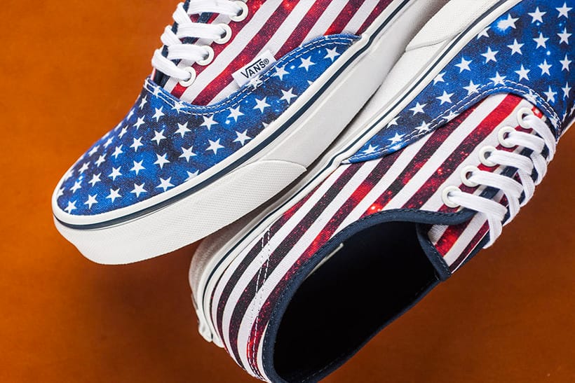 vans american flag sneaker