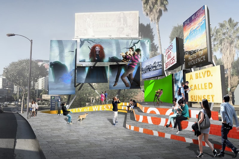 Zaha Hadid Gensler Architects Billboard Designs Sunset Strip