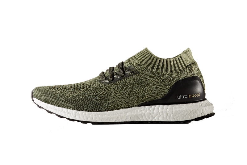 adidas Ultra Boost Uncaged Olive Navy and Sea Blue