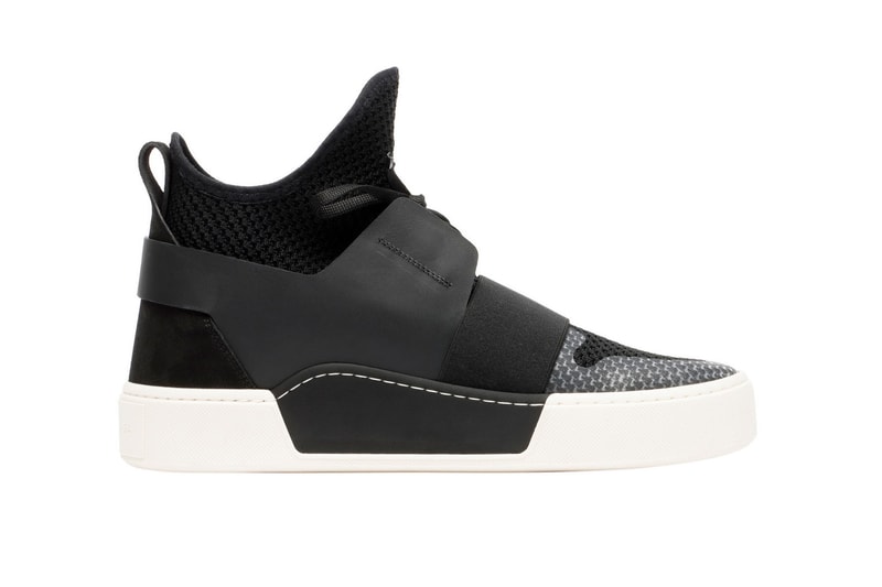Balenciaga Elastic High Trainer Sneaker in Black and White