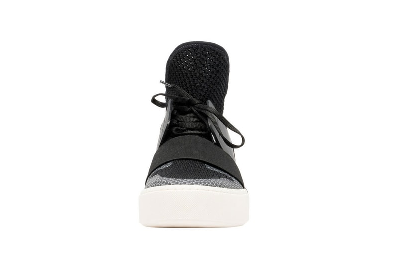 Balenciaga Elastic High Trainer Sneaker in Black and White
