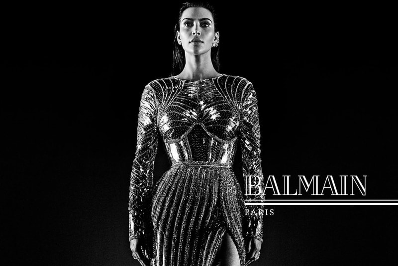 Kim and Kanye West  in Balamain's 2016 Fall Winter Campaign