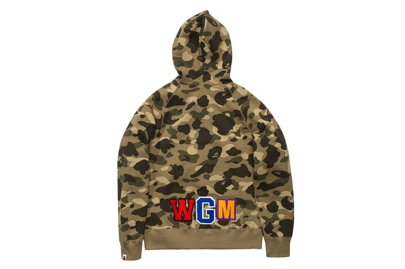 tan bape hoodie