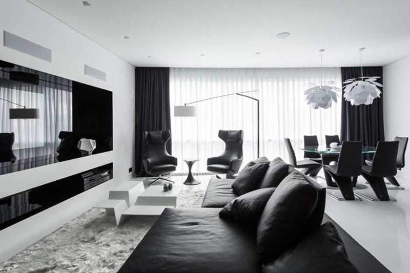 Black and White Interior Apartment